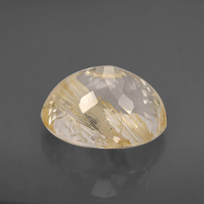 Topazio rutilato naturale giallo da 7,05 ct, trasparente, trasparente/traslucido