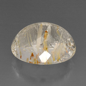 Topazio rutilato naturale giallo da 24,30 ct, trasparente, trasparente/traslucido