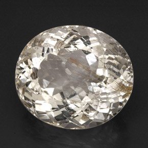 Topazio rutilato naturale giallo da 55,13 ct, trasparente, trasparente/traslucido
