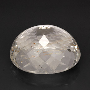 Topazio rutilato naturale giallo da 55,13 ct, trasparente, trasparente/traslucido