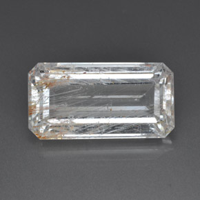 Topazio rutilato naturale giallo da 39,04 ct, trasparente, trasparente/traslucido