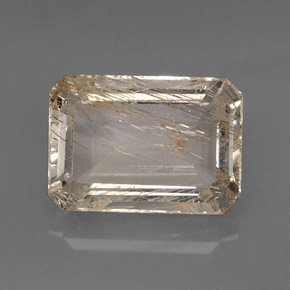 Topazio rutilato naturale giallo da 20,31 ct, trasparente, trasparente/traslucido