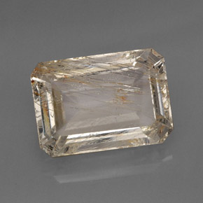 Topazio rutilato naturale giallo da 20,31 ct, trasparente, trasparente/traslucido