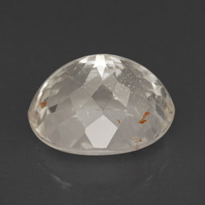 Topazio rutilato naturale giallo da 5,62 ct, taglio ovale, trasparente