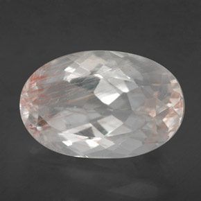 Topazio rutilato naturale giallo da 13,78 ct, taglio ovale, trasparente