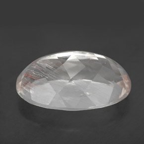 Topazio rutilato naturale giallo da 13,78 ct, taglio ovale, trasparente