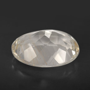 Topazio rutilato naturale oro da 11,24 ct, taglio ovale, trasparente