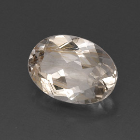 Topazio rutilato naturale giallo da 8,02 ct, taglio ovale, trasparente