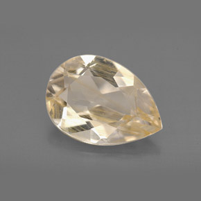 Topazio rutilato naturale giallo da 4,62 ct, trasparente, trasparente/traslucido