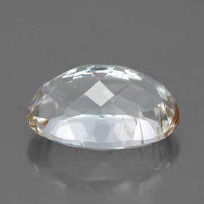 Topazio rutilato naturale giallo da 6,49 ct, taglio ovale, trasparente