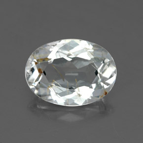 Topazio rutilato naturale giallo da 2,91 ct, taglio ovale, trasparente