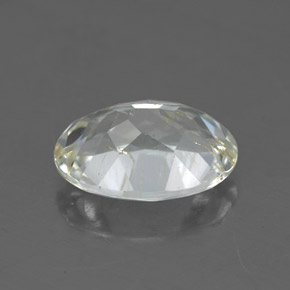 Topazio rutilato naturale giallo da 2,91 ct, taglio ovale, trasparente