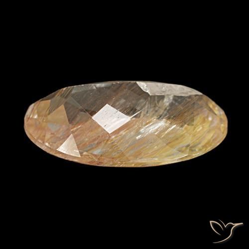 Topazio rutilo Marrone caldo naturale da 4.50 ct, Taglio ovale, Trasparente