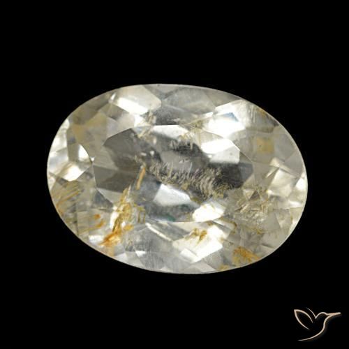 Topazio rutilo Marrone Dorato Molto Chiaro naturale da 4.50 ct, Taglio ovale, Trasparente