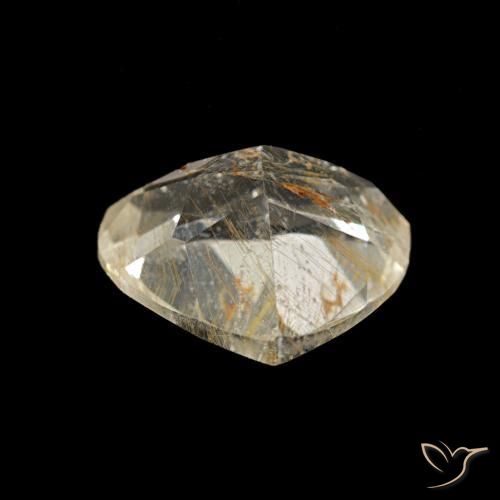 Topazio rutilo Marrone Dorato Molto Chiaro naturale da 1.95 ct, Forma a pera, Trasparente