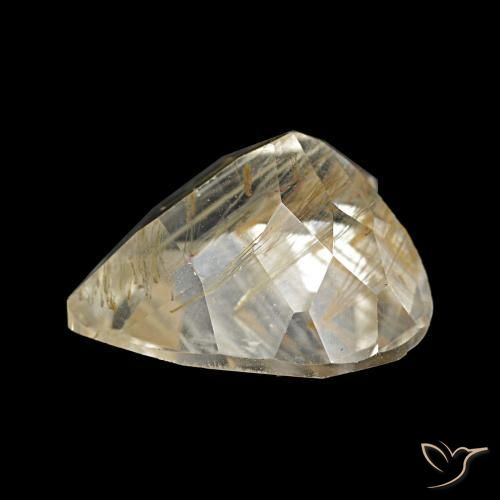 Topazio rutilo Marrone Dorato Molto Chiaro naturale da 4.76 ct, A forma di cuore, Trasparente