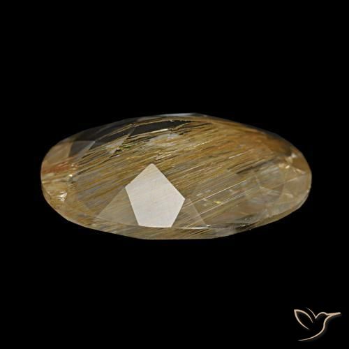 Topazio rutilo Marrone Dorato Molto Chiaro naturale da 5.09 ct, Taglio ovale, Trasparente