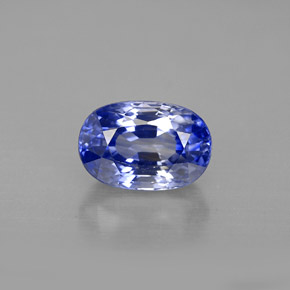 Zaffiro naturale blu da 2,42 ct, taglio ovale, VVS-VS