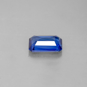 Zaffiro naturale blu da 0,67 ct, taglio smeraldo, VS