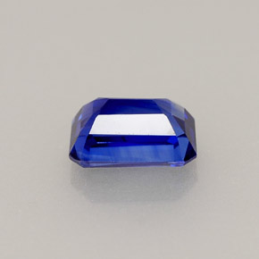 Zaffiro naturale blu da 0,79 ct, taglio smeraldo, VS