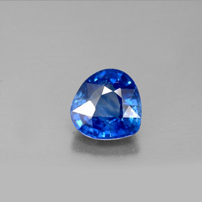 Zaffiro naturale blu da 1,14 ct, taglio a pera, VS
