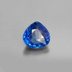 Zaffiro naturale blu da 1,14 ct, taglio a pera, VS