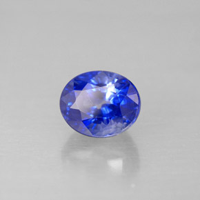 Zaffiro naturale blu da 1,55 ct, taglio ovale, VS