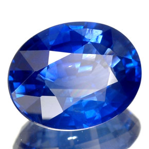 Zaffiro naturale blu da 2,10 ct, taglio ovale, VVS-VS