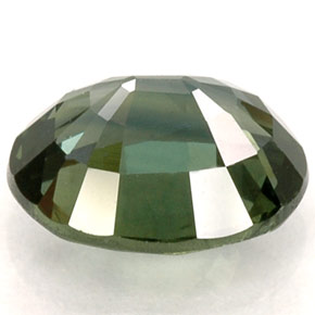 Zaffiro naturale verde da 1,32 ct, taglio ovale, VVS