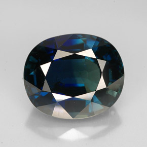 Zaffiro naturale blu da 8,42 ct, taglio ovale, VVS