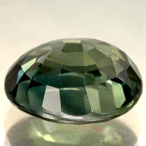 Zaffiro naturale verde da 5,04 ct, taglio ovale, VVS-VS