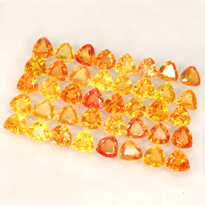Zaffiro naturale arancione da  ct, trillion, VVS