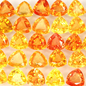 Zaffiro naturale arancione da  ct, trillion, VVS