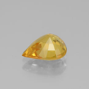 Zaffiro naturale giallo da 1,92 ct, taglio a pera, VS-SI