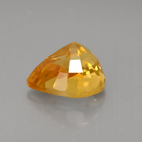 Zaffiro naturale giallo da 2,22 ct, taglio a pera, VS