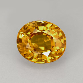 Zaffiro naturale giallo da 2,49 ct, taglio ovale, VS-SI