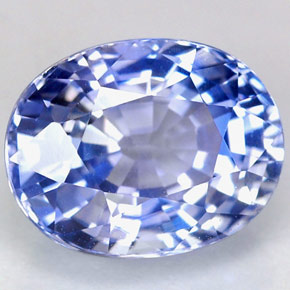 Zaffiro naturale blu da 4,76 ct, taglio ovale, IF