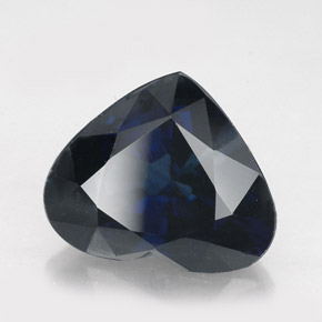 Zaffiro naturale blu da 5,05 ct, a forma di cuore, VS