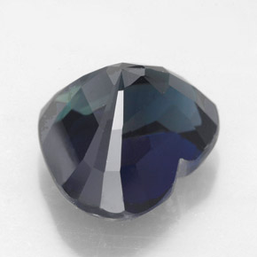 Zaffiro naturale blu da 5,05 ct, a forma di cuore, VS