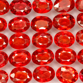 Zaffiro naturale arancione da  ct, taglio ovale, VVS-VS