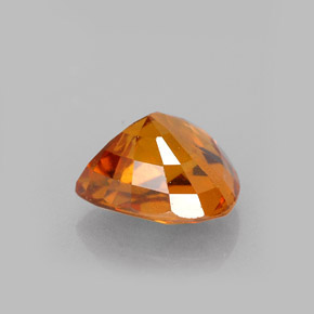 Zaffiro naturale arancione da 1,94 ct, taglio a pera, VS-SI