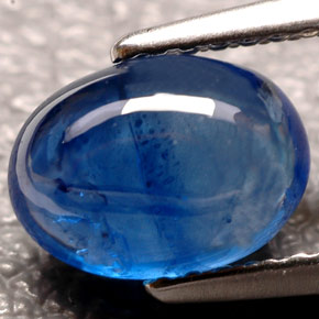 Zaffiro naturale blu da 2,31 ct, trasparente, trasparente/traslucido