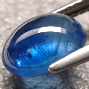 Zaffiro naturale blu da 2,31 ct, trasparente, trasparente/traslucido
