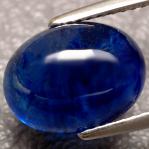 Zaffiro naturale blu da 5,88 ct, trasparente, trasparente/traslucido