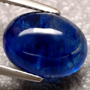 Zaffiro naturale blu da 5,88 ct, trasparente, trasparente/traslucido