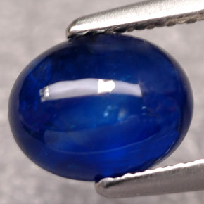Zaffiro naturale blu da 1,83 ct, trasparente, trasparente/traslucido