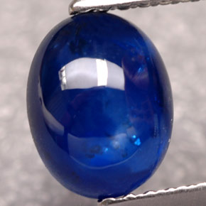 Zaffiro naturale blu da 1,83 ct, trasparente, trasparente/traslucido