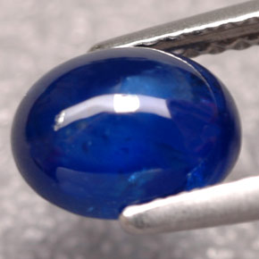 Zaffiro naturale blu da 1,83 ct, trasparente, trasparente/traslucido