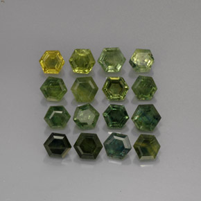 Zaffiro naturale verde da  ct, forma fantasia, VS-SI