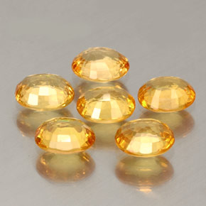 Zaffiro naturale arancione da  ct, taglio ovale, VVS-VS